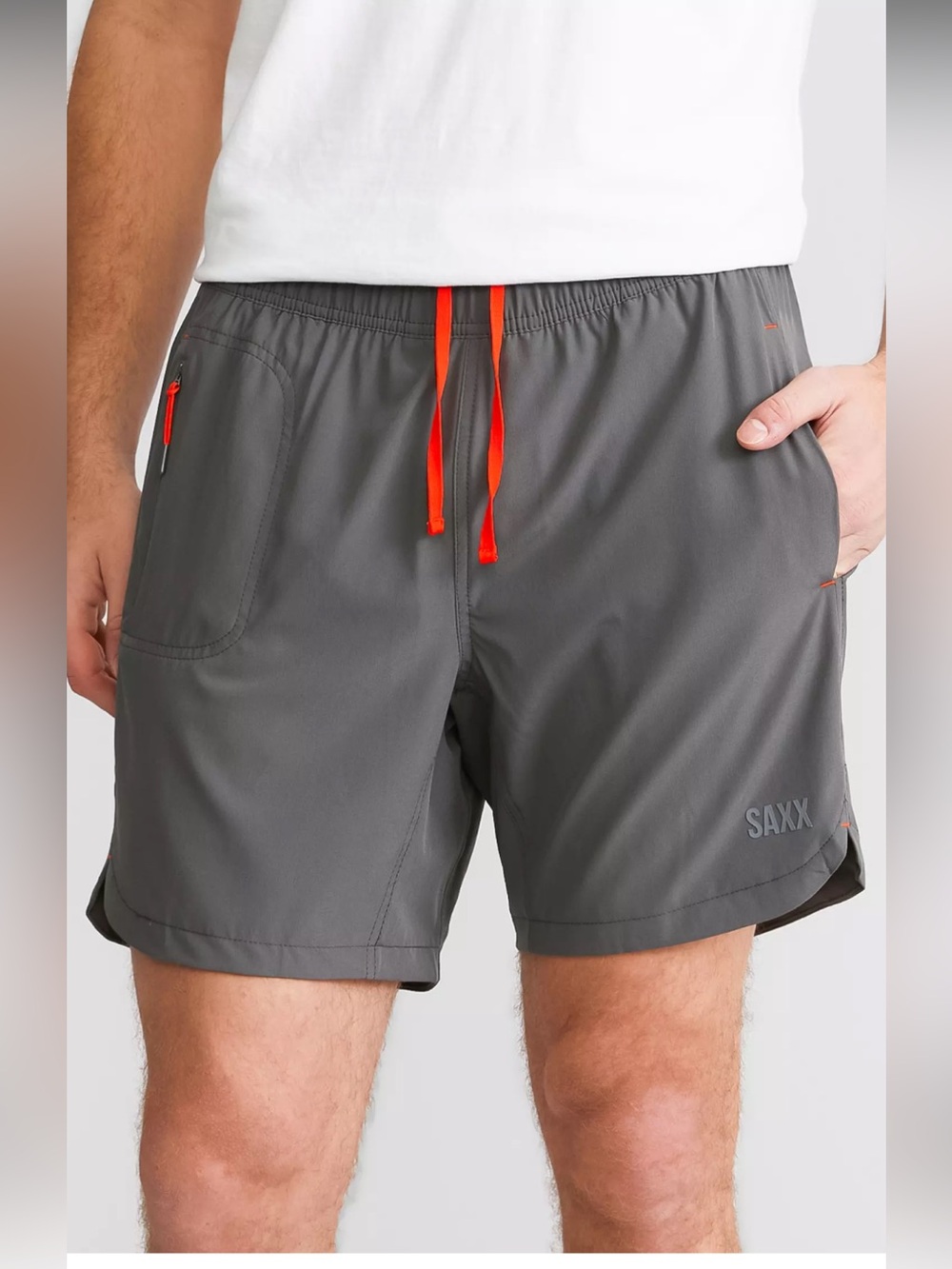 Men’s large gainmaker athletic running performance shorts  olive green SAXX